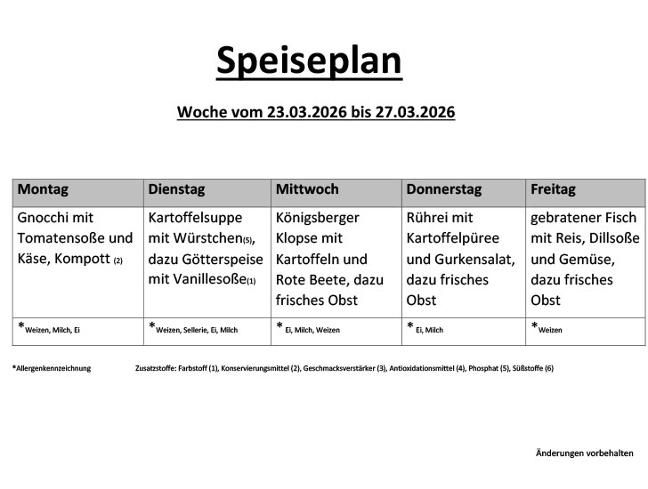 Speiseplan 26 5