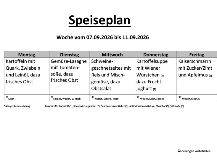 Speiseplan 12 8