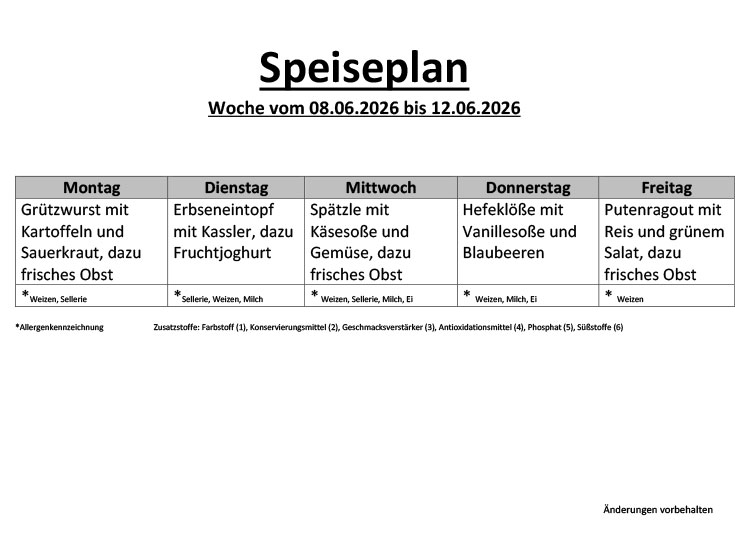 Speiseplan 17 8