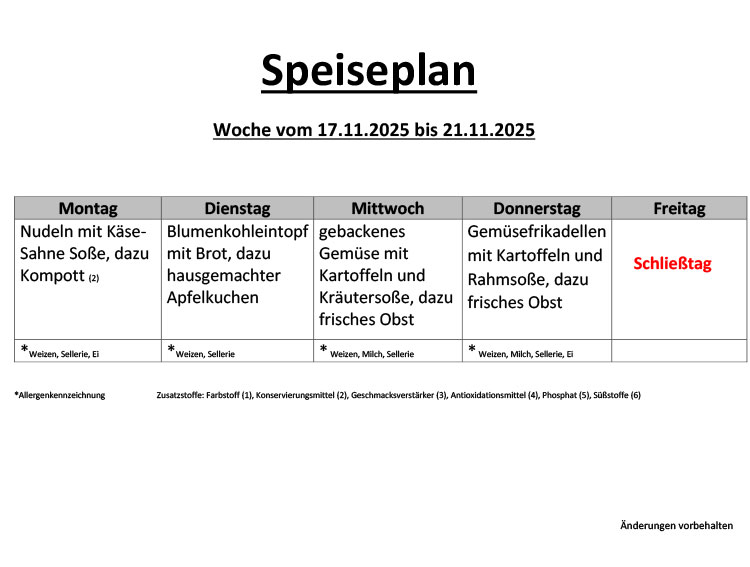 Speiseplan 20 1