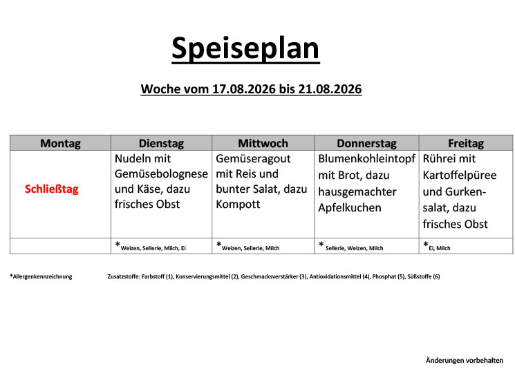 Speiseplan 20 1