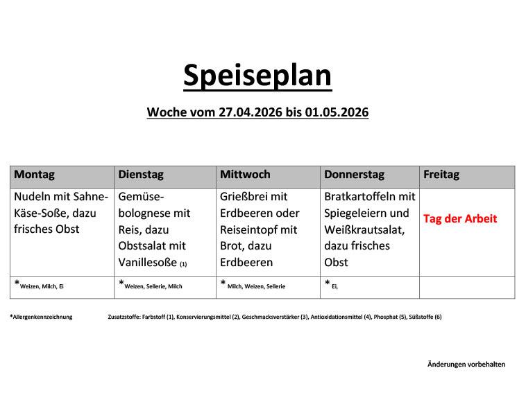 Speiseplan 20 1