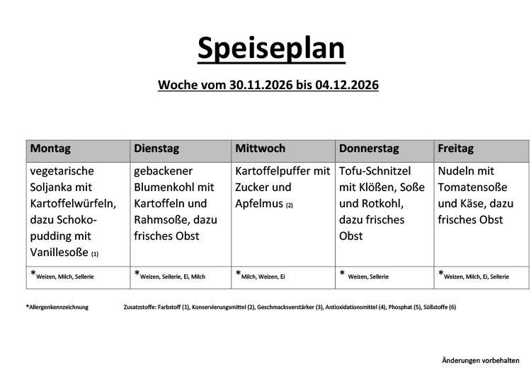 Speiseplan 20 1