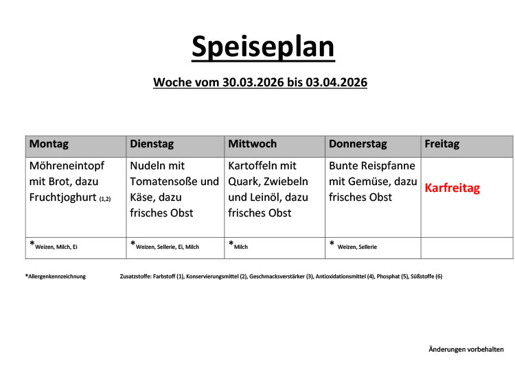 Speiseplan 20 1